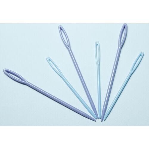 6PCS 7/9cm Cross Stitch Knit Needles Plastic Safe Suture Needle Weave Education Training Sewing Knitting