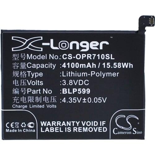 2021 Battery For OPPO BLP599 R7 Plus 4100mAh / 15.58Wh