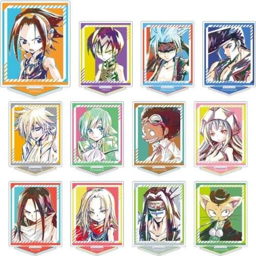 Anime SHAMAN KING Square Acrylic Stand Figure Model Plate Tabletop Decor Toy YOU ASAKURA AMIDAMARU MANTA OYAMADA
