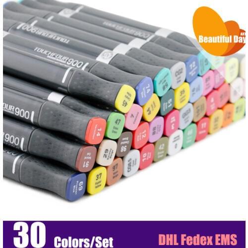 Fast shipping!! Alcohol based sketch marker pen sets with free cases