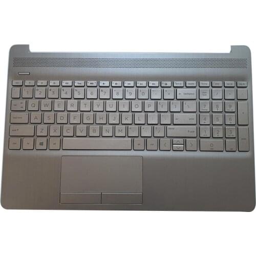 NEW Laptop LCD Back Cover/Hinges/Palmrest/Bottom Case For HP 15S-DU 15S-DY 15-DW 15-CS 15-DU0048TU TPN-C139 L52012-001 Silver