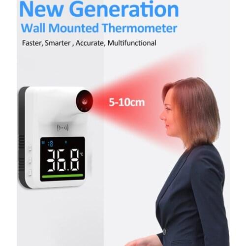 LCD Digital Infrared Thermometer Wall Mounted Non-contact Thermometer Laser Infrared Thermometer