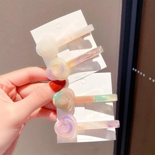 CYGJFC Sweet Rose Floral Hairpins For Women Acetate Hair Clips Women Barrettes Girls Hairgrip Hair Accessories Ornaments