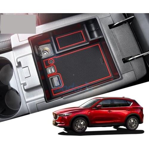 For Mazda CX-5 CX5 CX 5 2017 2018 2019 Interior Armrest Glove Sotrage Box Console Container Holder Tray Car Organizer Accessory
