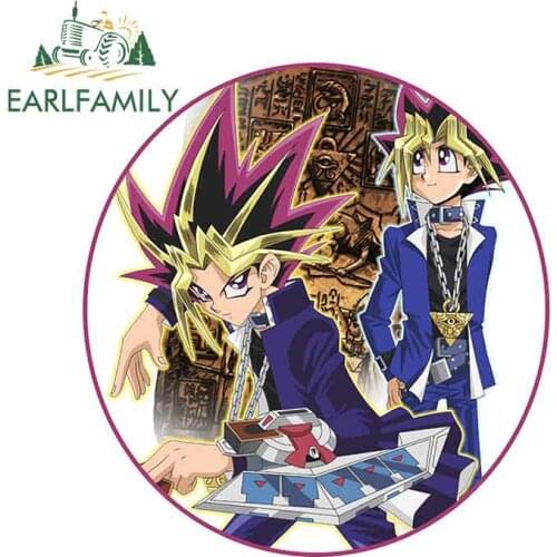 EARLFAMILY 13cm x 10.7cm for Duel Monsters Car Sticker Waterproof Decal Vinyl Trunk Truck 3D Occlusion Scratch Window Decoration