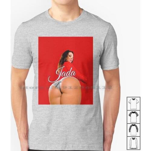 Jada Stevens Booty Queen Pinup T Shirt 100% Cotton Jada Stevens Booty Pawg Alexis Texas Bangbros Model Influencer Stoner Girl
