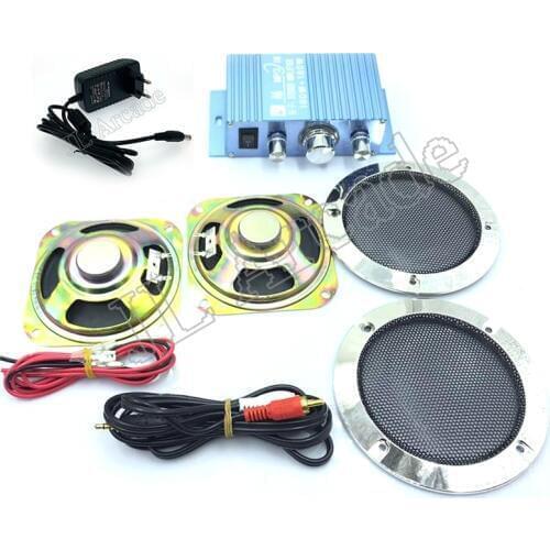 Hi-Fi Audio Stereo Amplifier Arcade Game Audio Kit 4 inch Speaker for Raspberry Pi Multi Game PCB Pinball Machine