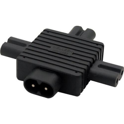 IEC-320 C8 to 3x C7 Power adapter IEC 320 C7 C8 para 3x adaptador de Energia IEC 320 C7 para C8 Dividir adaptador LED