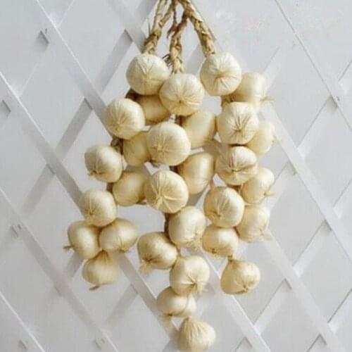 Artificial String Garlic Onion Faux Food Vegetables Hanging String House Party Kitchen Decoration Halloween Photography Props