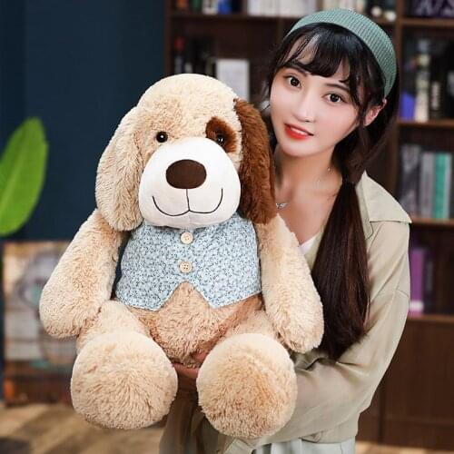 Kawaii Dog Plush Toys Stuffed Soft Animal Puppy Doll for Baby Kids Huggable Pillow Christmas Gift for Girl