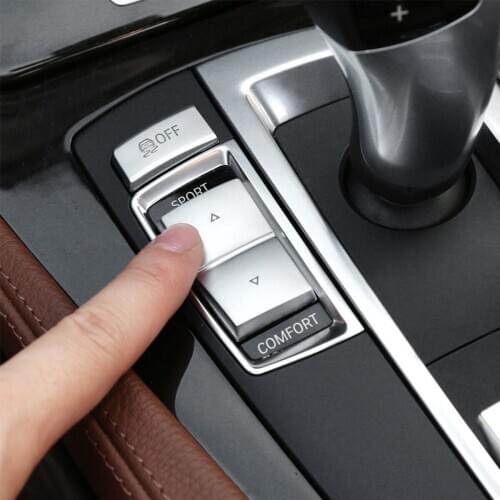 ABS Gear Shift Buttons Decorative Cover Trim for BMW 5 Series F10 F07 F18