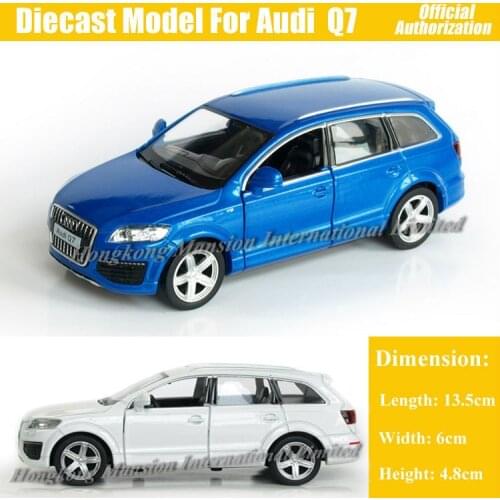 1:36 Scale Licensed Diecast Alloy Metal Luxury SUV Licensed Collection Car Model For Audi Q7 Pull Back Toy Vehicle