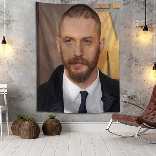 Hot Sale Custom High Quality Tom Hardy Wall Hanging HD Landscape 3D Printing Digital Printing Home Decoration Tapestry