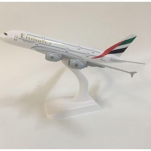 JASON TUTU 20cm Emirates Airbus A380 Plane Model Airplane Model Aircraft Model 1:300 Diecast Metal planes toys Gift Collect