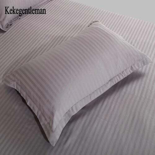 Kekegentleman 2 pcs/lot 48*74cm pillow case, 100% cotton stripe pillow cover, pillowcase in solid color