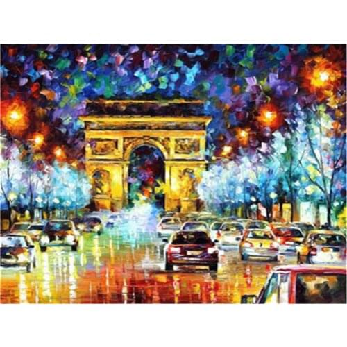Landscape DIY Cross Stitch Embroidery 11CT Kits Craft Needlework Set Cotton Thread Printed Canvas Home Decoration For Sale