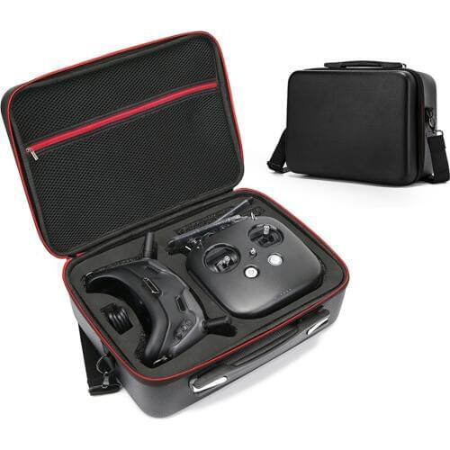 Portable EVA Hard Case for DJI FPV Experience Combo / Fly More Combo VR Glasses Goggles Remote Controller Storage Bag
