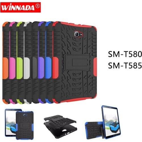 For Samsung GALAXY Tab A A6 10.1 2016 case T580 T585 T580N T585N 10.1 inch Tablet TPU+PC Shockproof Stand Cover