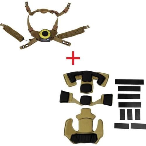 Wendy Helmet Sling +High Elastic Sponge Protection Pad FAST MICH Military Airsoft Outdoor Hunting BK/DE/RG Helmet Accessies