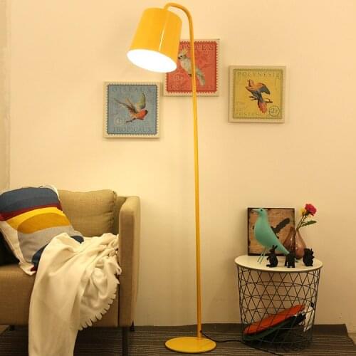 Nordic modern iorn floor lamp study room bedside sitting room sofa personality restaurant standing light lamp