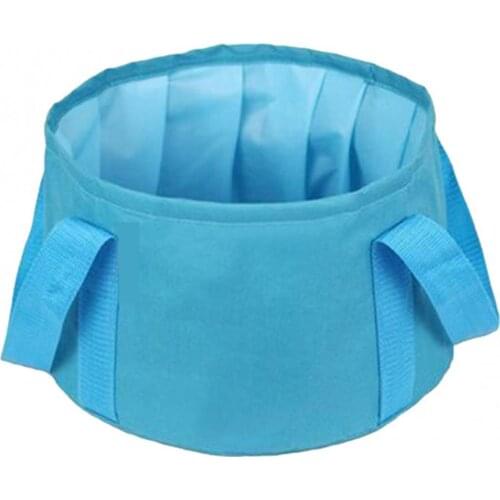 Outdoor camping trip 12L folding basin portable equipment artifact storage bag wash foldable washbasin