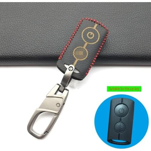 For Yamaha NVX155 QBIX AEROX JAUNS XMAX300 Praise Leather Moto Key Cover Case Set 2 Button Key Motorcycle Remote Protect Shell