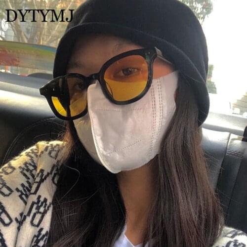 DYTYMJ Classic Cat Eye Sunglasses Women 2021 Luxury Brand Sunglasses Women High Quality Yellow Shades for Women Gafas De Sol