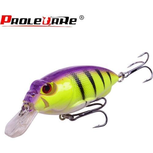 1Pcs 70mm 10g Crankbait Fishing Lure Artificial Hard Crank Bait Bass Fishing Wobblers Japan Topwater Minnow Fish Lures PR-321