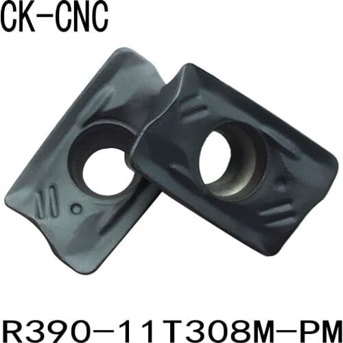 10pcs R390-11T308M-PM 1010 1025 1030 1040 1130 4230 4240 carbide face milling inserts cutter tools blade High cost performance