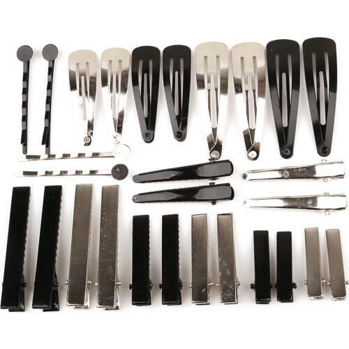 20pcs metal hairclip for women iron hair pin BB clip barrette diy craft supply simple headwear hair jewelry accessory material
