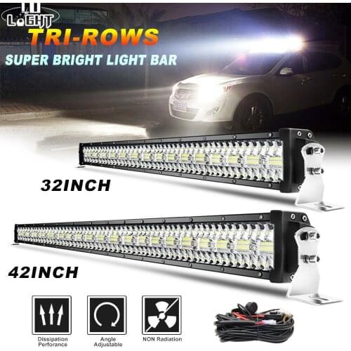 CO LIGHT 22-52‘’ 3-Rows LED Light Bar 390W 585W 780W 936W 975W Flood Spot Combo Beam Offroad Led Bar For Tractor UAZ 4x4 12V 24V