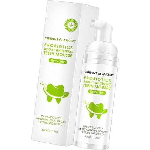 60ml Teeth Tooth Whitening Toothpaste Intensive Gums Natural Repairing Refreshing Ultra-fine Mousse