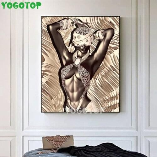 Diy Diamond Painting Abstract African woman Full Diamond Embroidery Diy Mosaic Rhinestone Home Decor Handmade YY5307