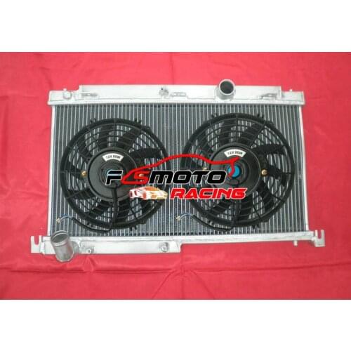 Aluminum Radiator + Fan For Mazda Savanna RX7 RX-7 FD FD3S 1.3L Turbo 1992 - 1995 1993 1994