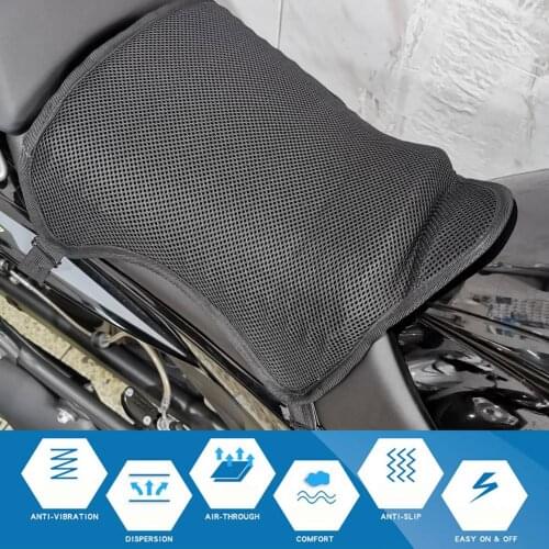 3D Air Mesh Motorcycle Seat Cushion Cover Breathable Anti-Skid Universal Motorcycle/Scooter Seat Cover