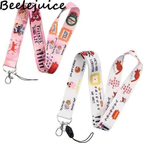 Friends Tv Show Neck Strap Lanyard keychain Mobile Phone Strap ID Badge Holder Rope Keyrings Accessories Gift Webbings Ribbons