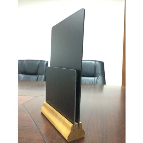 Black Double-layer Wooden Menu List Blackboard Restaurant Advertising Promotion Sign Board 1pcs