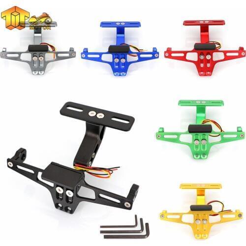 CK CATTLE KING For YAMAHA MT-01 MT-03 MT-07 MT-09/MT-09 Tracer MT-10 Adjustable Angle License Number Plate Frame Holder Bracket