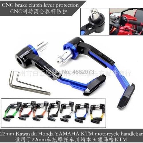 By DHL 20pair 22mm new ctyle 7/8"Motorcycle Brake Clutch Lever Protection Guard for BMW yamaha