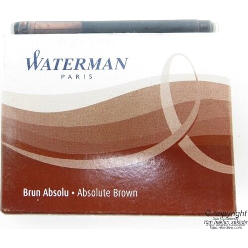 Waterman Brown Fountain Pen Cartridge 8'li