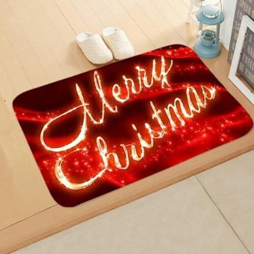 Christmas Santa Reindeer Snowman Anti-slip Doormat Rug Floor Mat Bathroom Carpet tapete cozinha floor mat paillasson