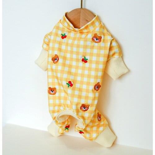 Cute Pet Jumpsuits Dog Clothes Cotton Romper Pajamas Costume Puppy Clothing for Dog Sleepwear for Small Medium Large Dogs