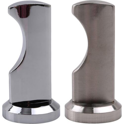 Stainless Steel Camber Single Hook Hanger Metal Coat Hooks For Home Hotel Durable Hooks With Screws Bathroom Tools