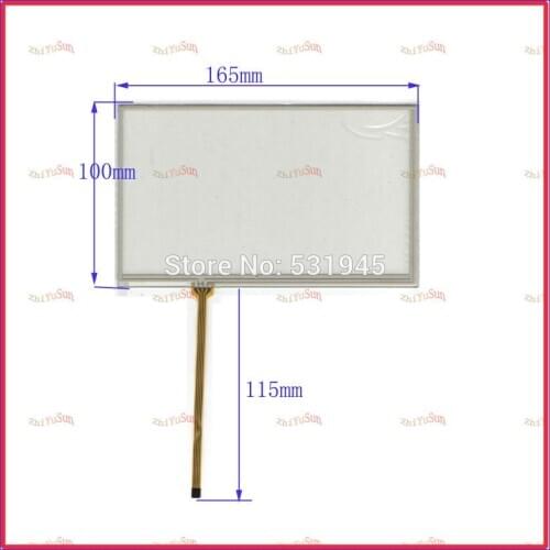Wholesale" Original New 7-inch 165mm*100mm Touch screen digitizer panel for 165mmx100mm Car navigation DVD universal Touchscreen