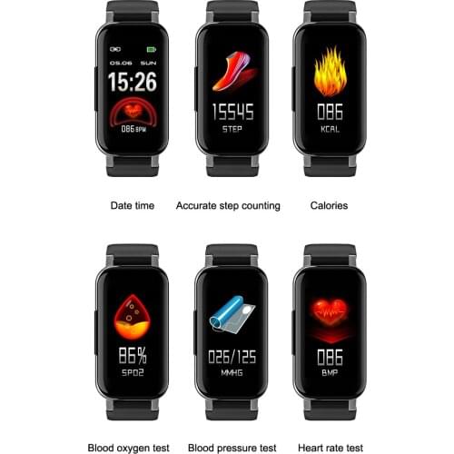 2020 New T89 TWS Color Screen 2-in-1 Bluetooth Wristband Earphone Single Touch Support Call Music Sports Headset Smart Watch