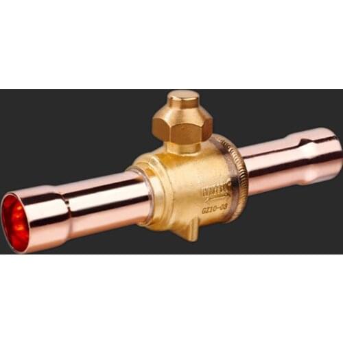 Welding Refrigeration Ball Valves 12-32mm For Central Air Conditioning Overhaul
