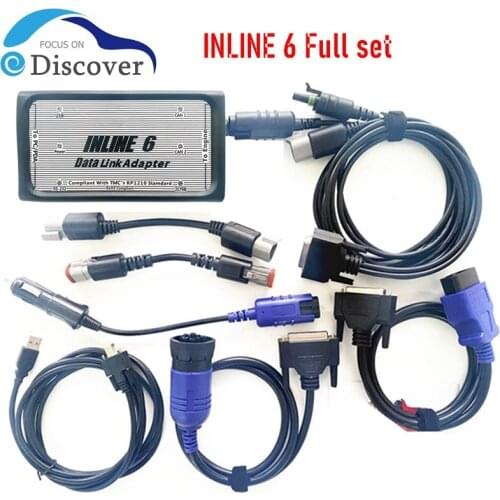 Heavy Duty Diagnostic for Cummins INLINE 6 Data Link Adapter INLINE6 OBD2 truck scanner Supports SAE J1708/J1587 &J1939/CAN data