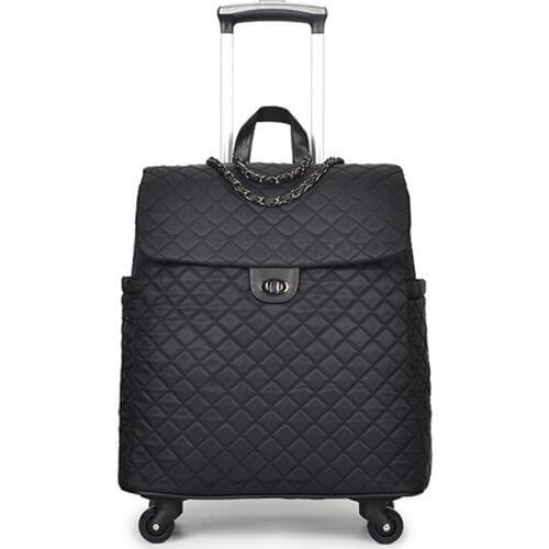 Universal wheel travel bag Trolley suitcase carry on trolley bag fixed cabin Trolley luggage bag girl&women Fashion Boarding box