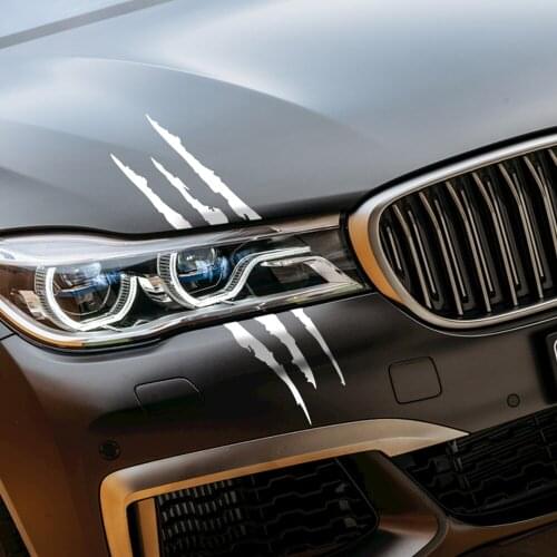 Funny Car Sticker Reflective Monster Scratch Stripe Claw Marks Car Auto Headlight Decoration Art Design Vinyl Decal Car Stickers
