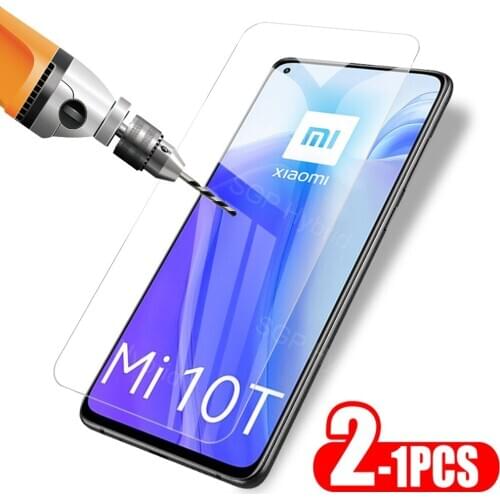 1-2 PCS Screen Protector For Xiaomi Mi 10t 5G Protective Glass For Xiao mi 10t Mi10t Safety Glass For Xiaomi10t Full Cover Film